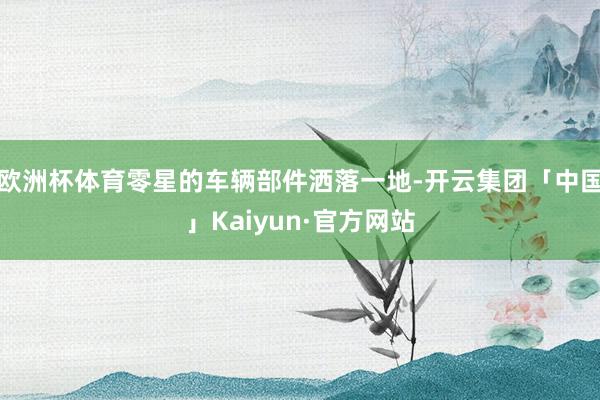 欧洲杯体育零星的车辆部件洒落一地-开云集团「中国」Kaiyun·官方网站