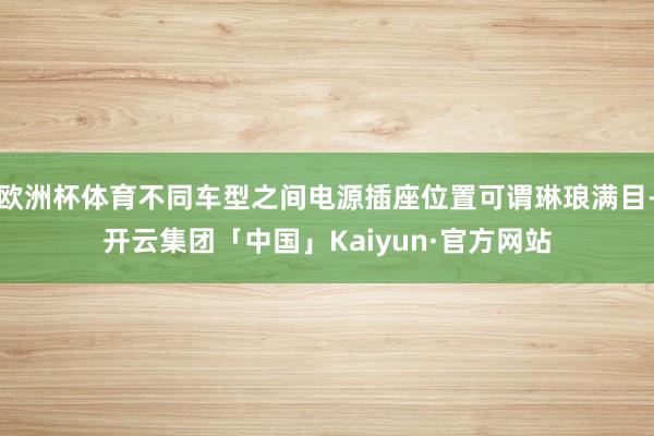 欧洲杯体育不同车型之间电源插座位置可谓琳琅满目-开云集团「中国」Kaiyun·官方网站