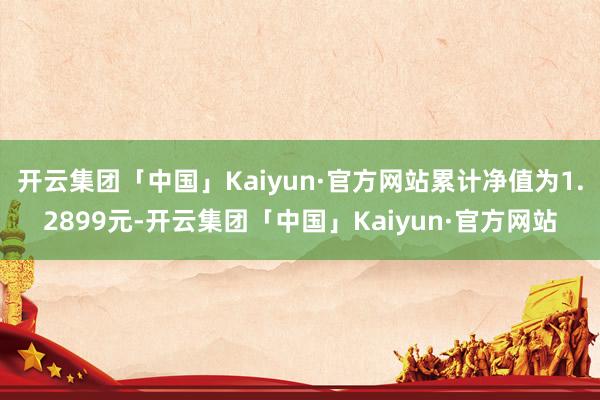 开云集团「中国」Kaiyun·官方网站累计净值为1.2899元-开云集团「中国」Kaiyun·官方网站